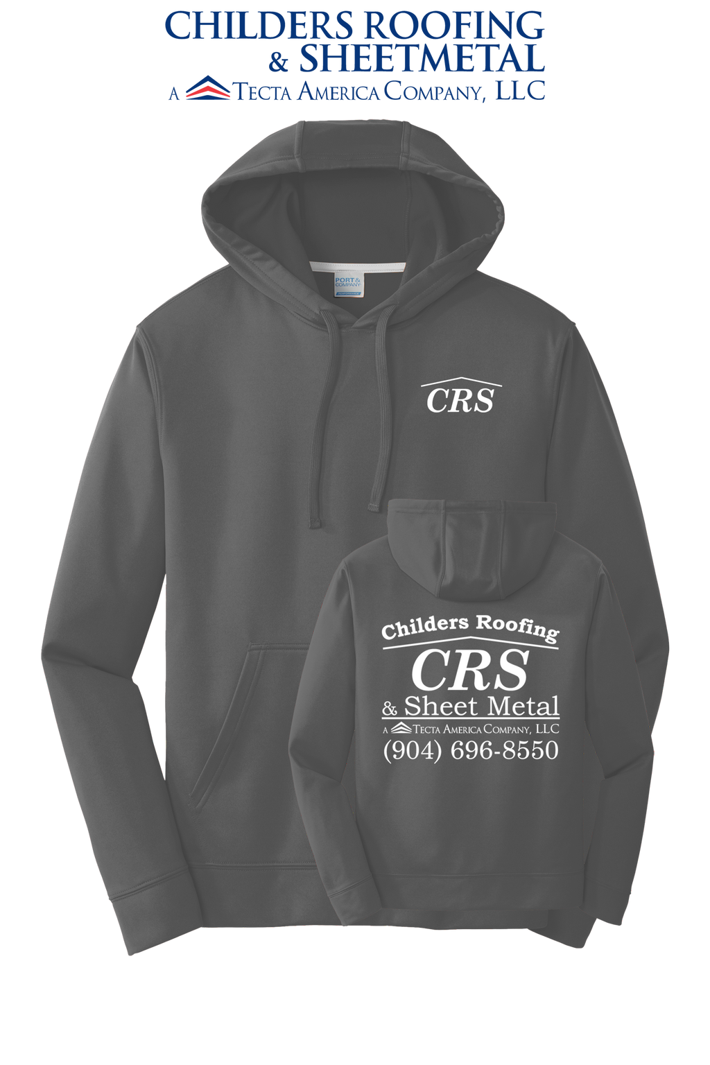 Port & Co™ Performance Fleece Pullover Hooded Sweatshirt - CRS