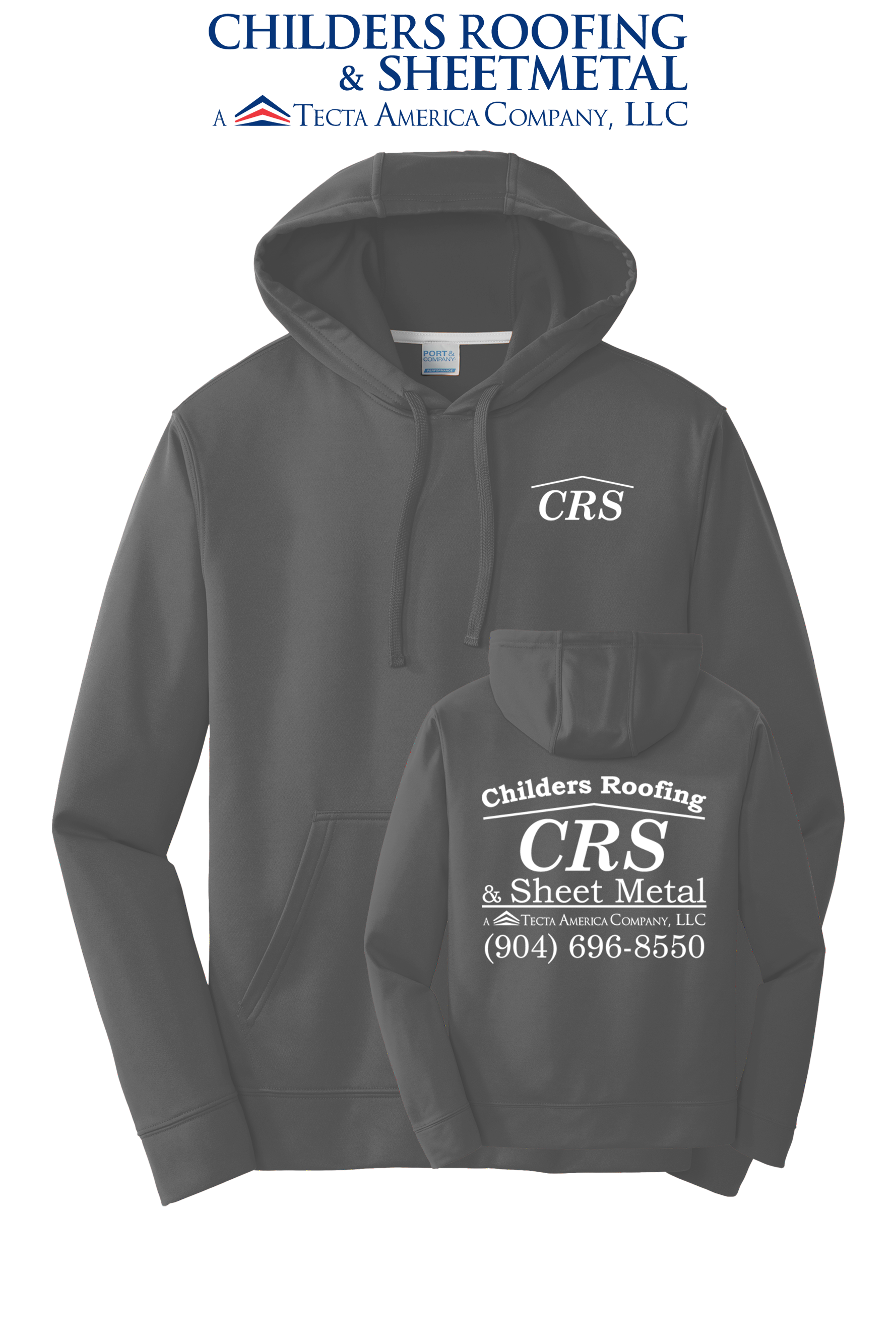Port & Co™ Performance Fleece Pullover Hooded Sweatshirt - CRS