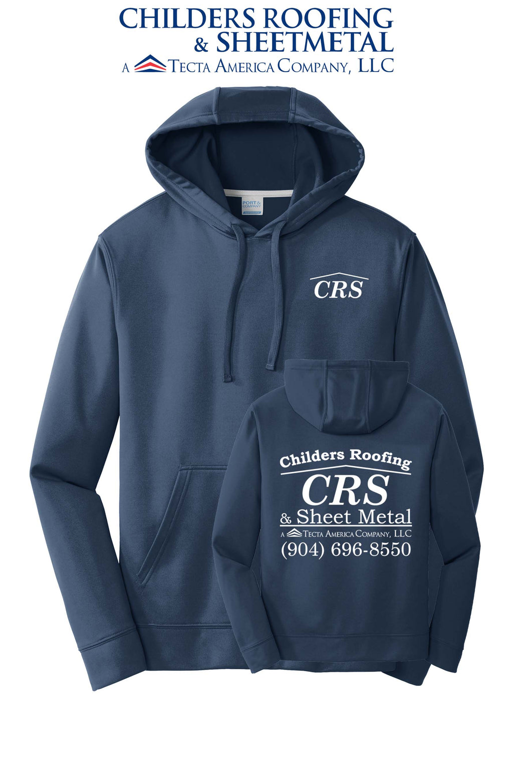Port & Co™ Performance Fleece Pullover Hooded Sweatshirt - CRS