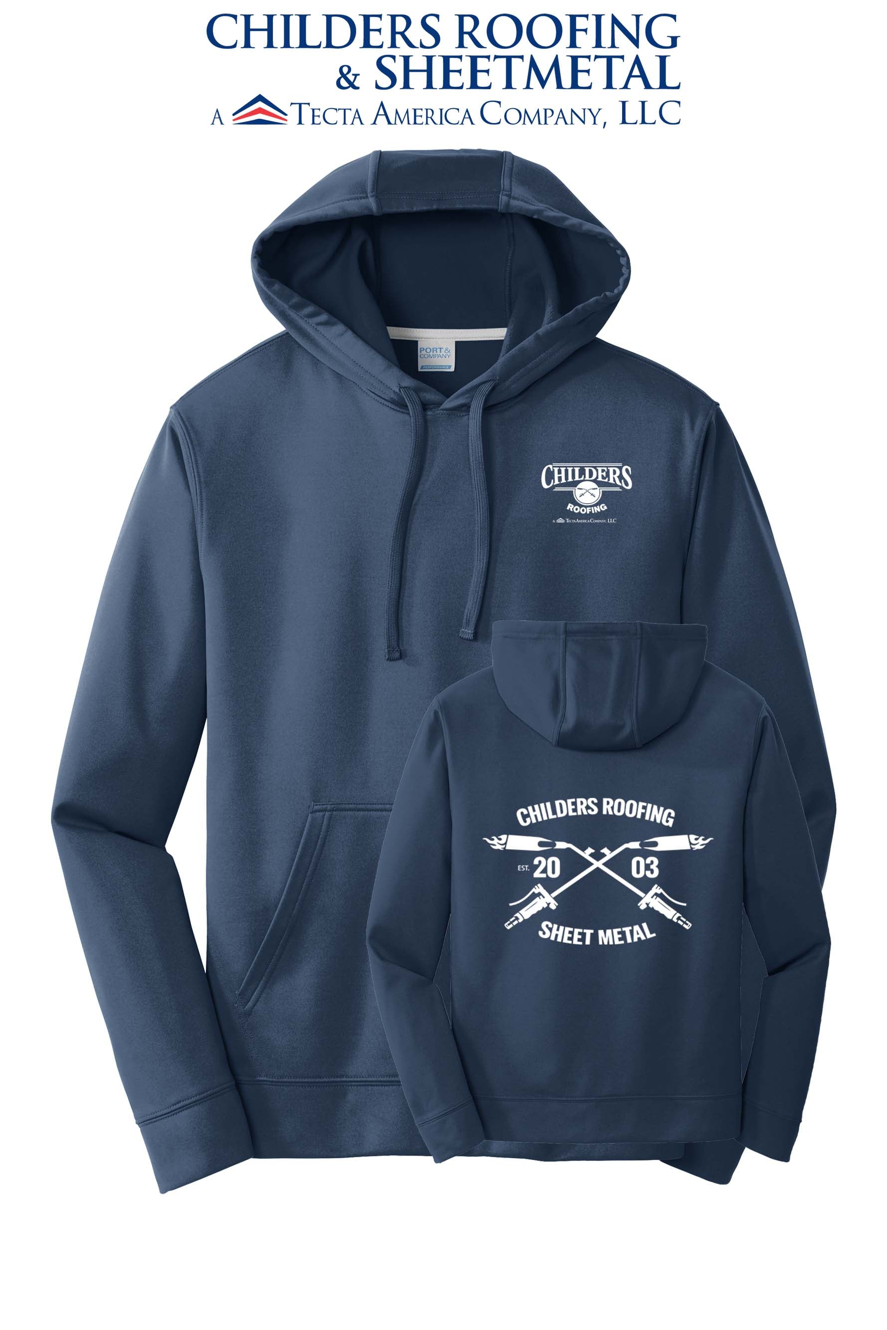 Port & Co™ Performance Fleece Pullover Hooded Sweatshirt - CRS