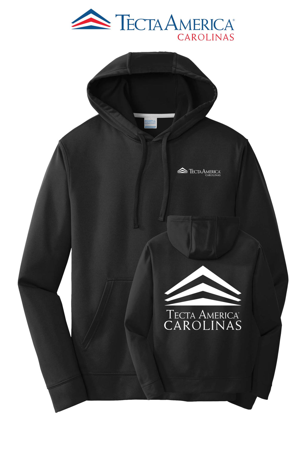 Port & Co™ Performance Fleece Pullover Hooded Sweatshirt - Tecta America Carolinas LLC
