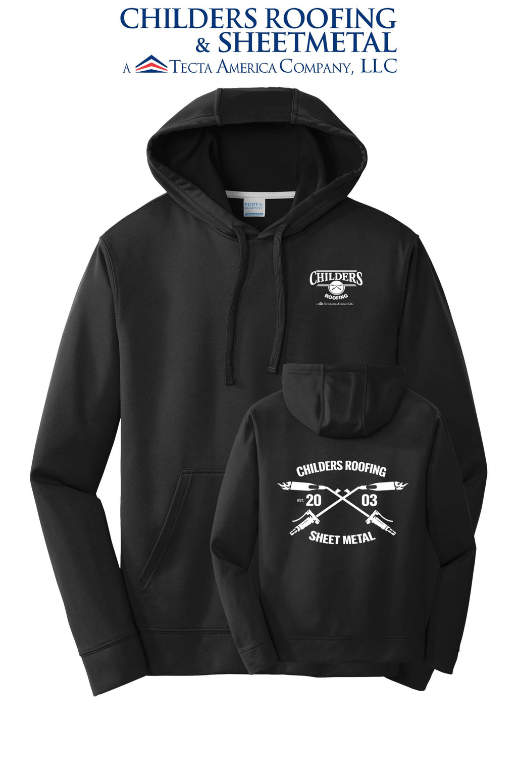 Port & Co™ Performance Fleece Pullover Hooded Sweatshirt - CRS