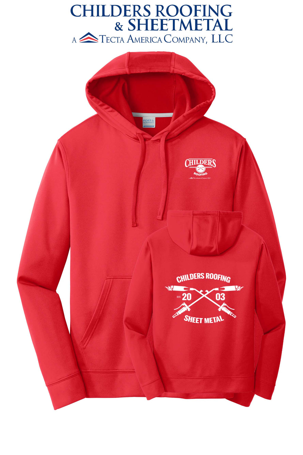 Port & Co™ Performance Fleece Pullover Hooded Sweatshirt - CRS
