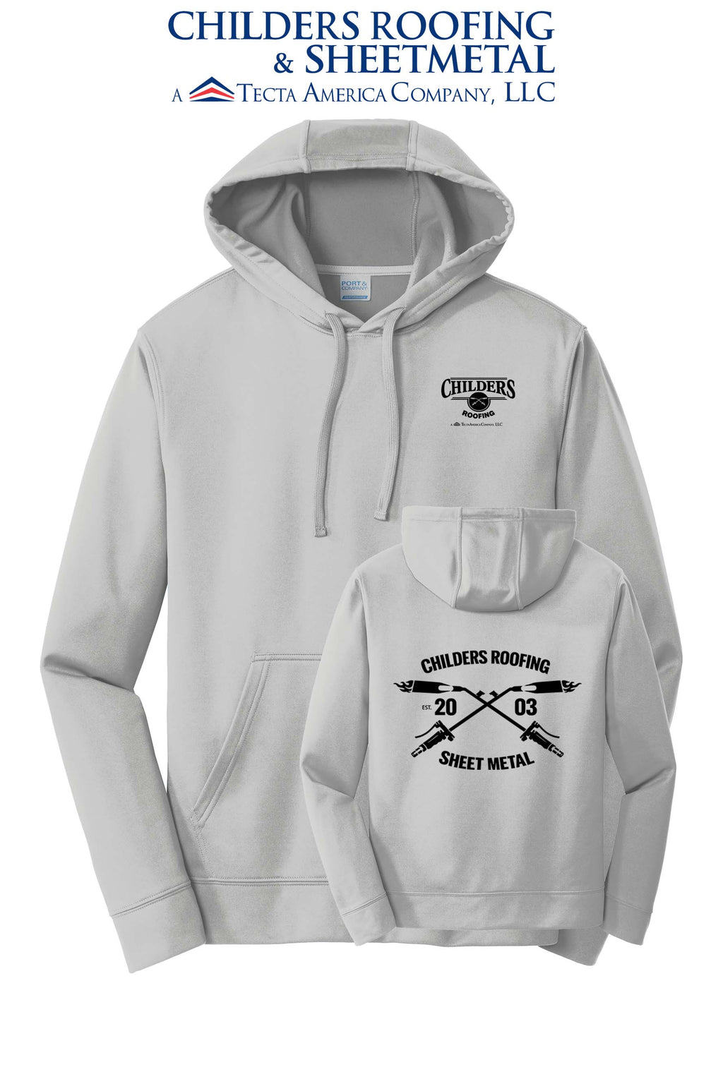 Port & Co™ Performance Fleece Pullover Hooded Sweatshirt - CRS