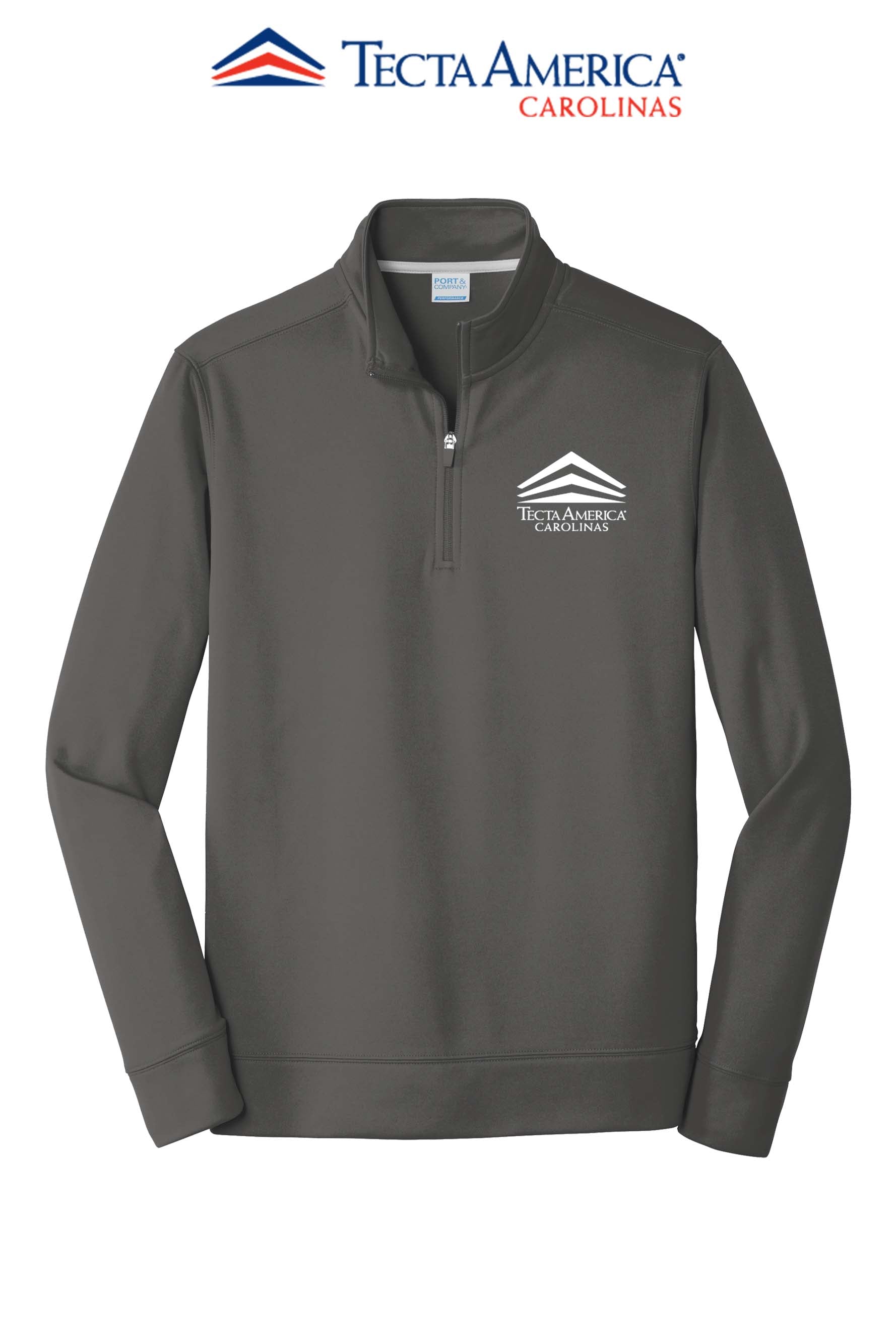 Port & Co™ Performance Fleece 1/4-Zip Pullover Sweatshirt - Tecta America Carolinas LLC