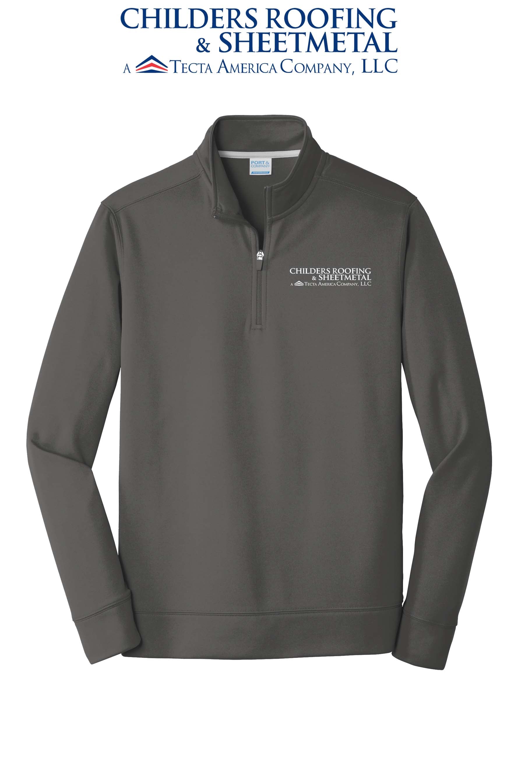 Port & Co™ Performance Fleece 1/4-Zip Pullover Sweatshirt - CRS