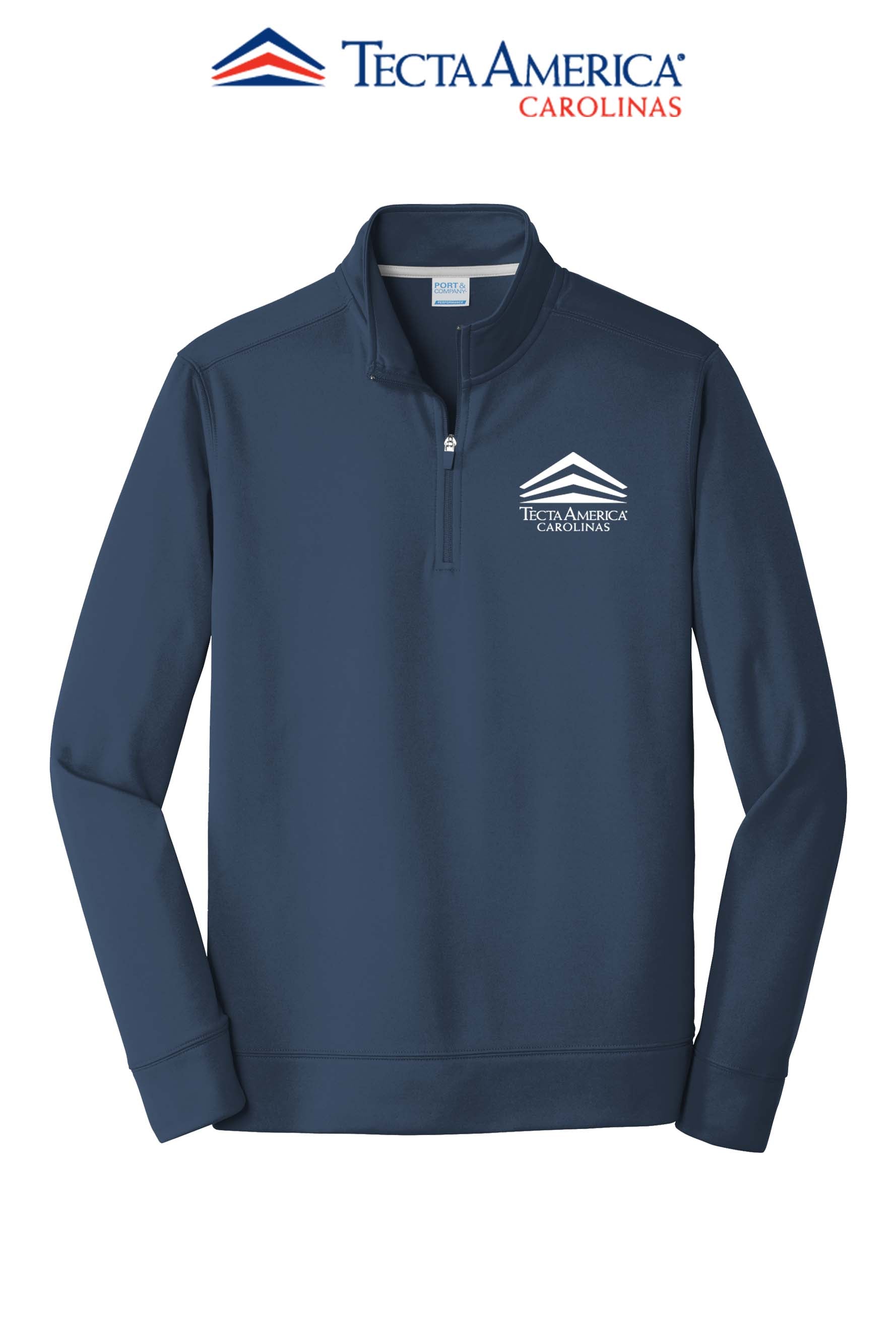 Port & Co™ Performance Fleece 1/4-Zip Pullover Sweatshirt - Tecta America Carolinas LLC