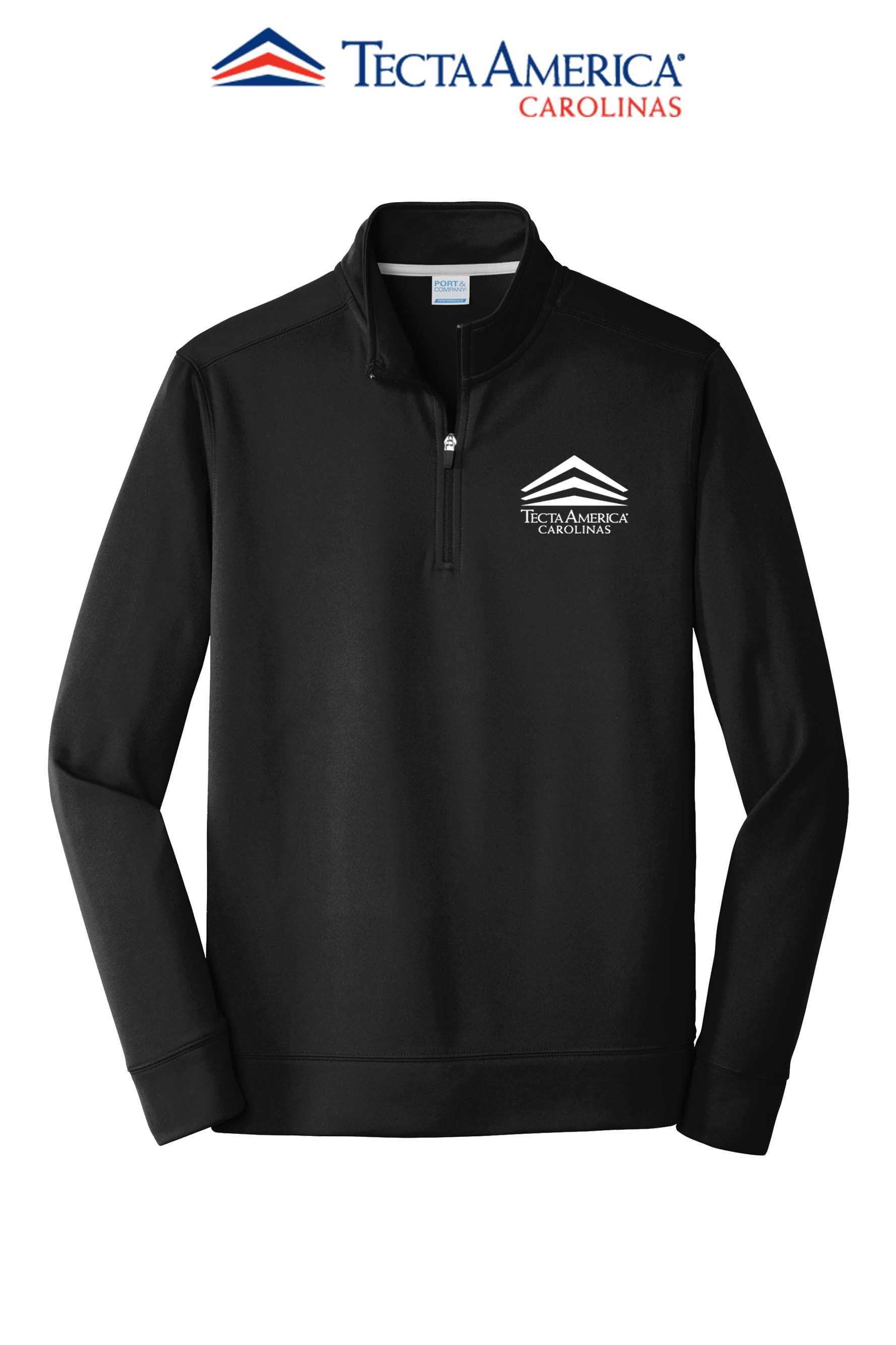 Port & Co™ Performance Fleece 1/4-Zip Pullover Sweatshirt - Tecta America Carolinas LLC