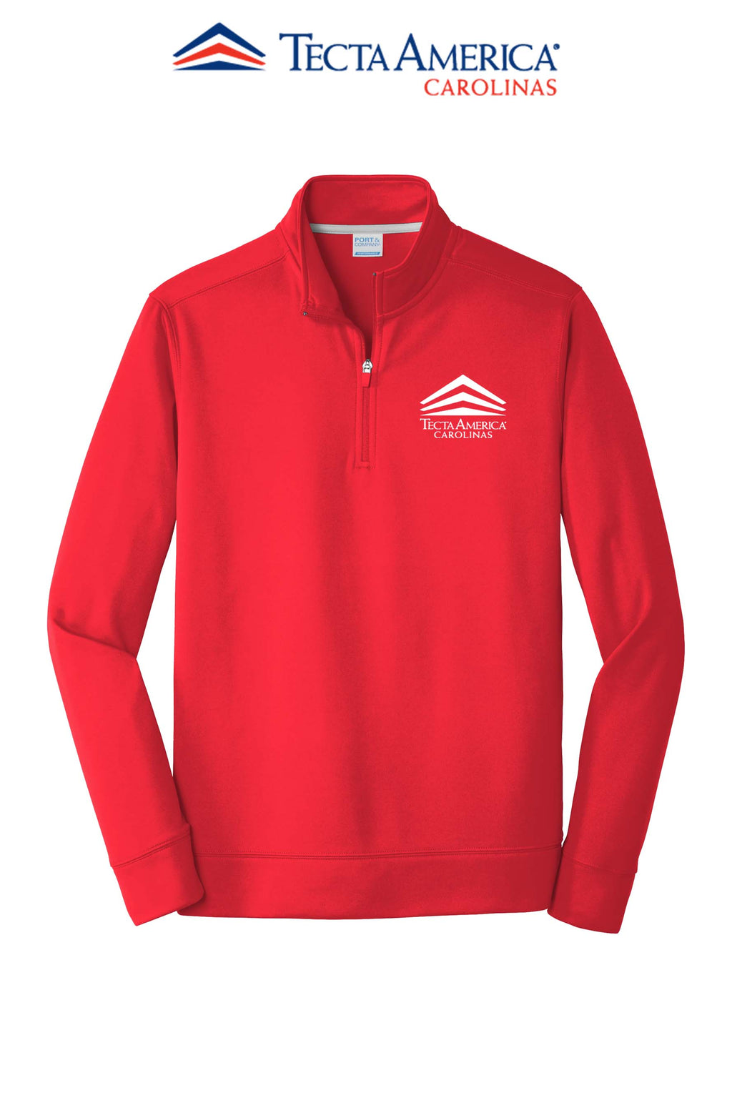 Port & Co™ Performance Fleece 1/4-Zip Pullover Sweatshirt - Tecta America Carolinas LLC