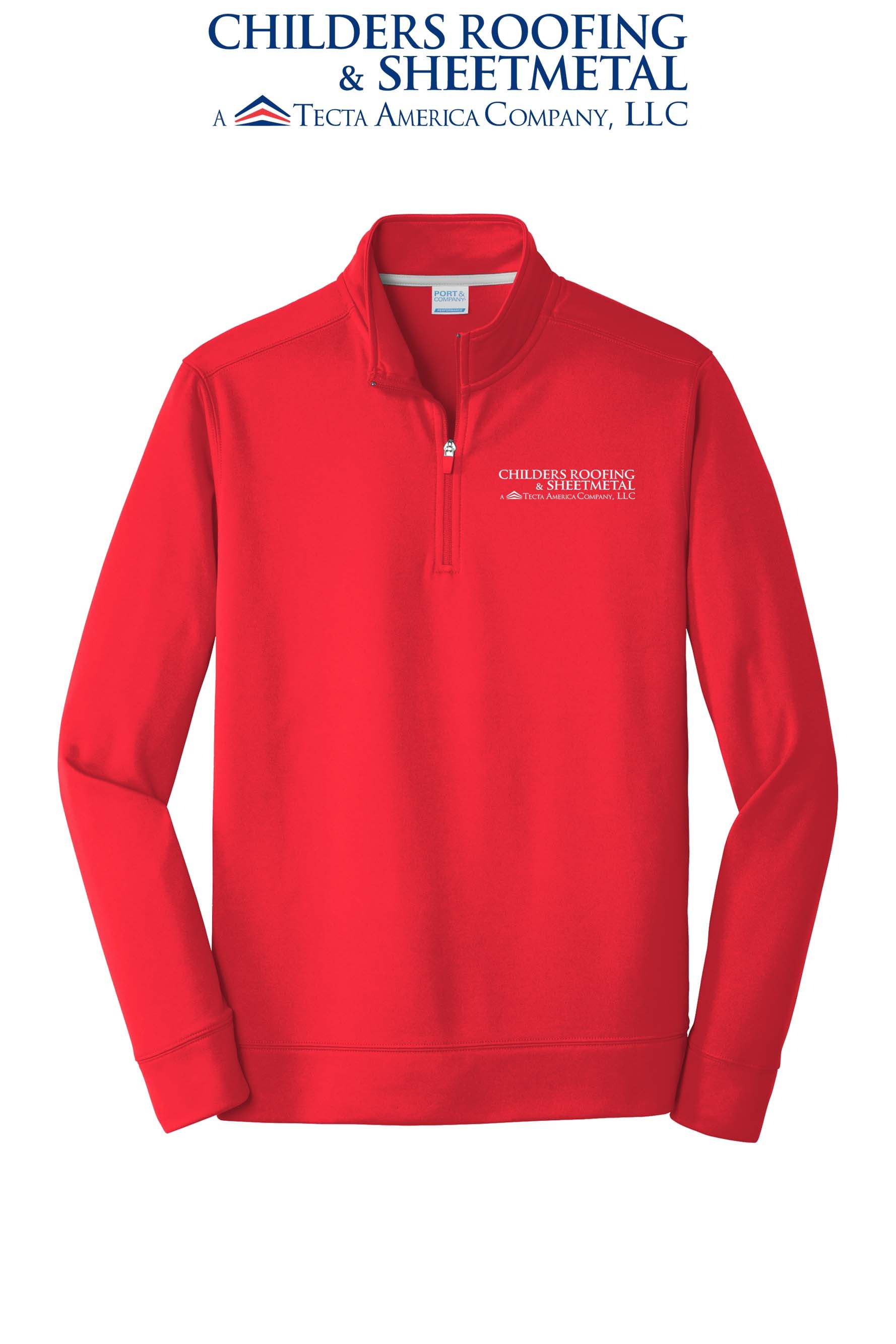 Port & Co™ Performance Fleece 1/4-Zip Pullover Sweatshirt - CRS