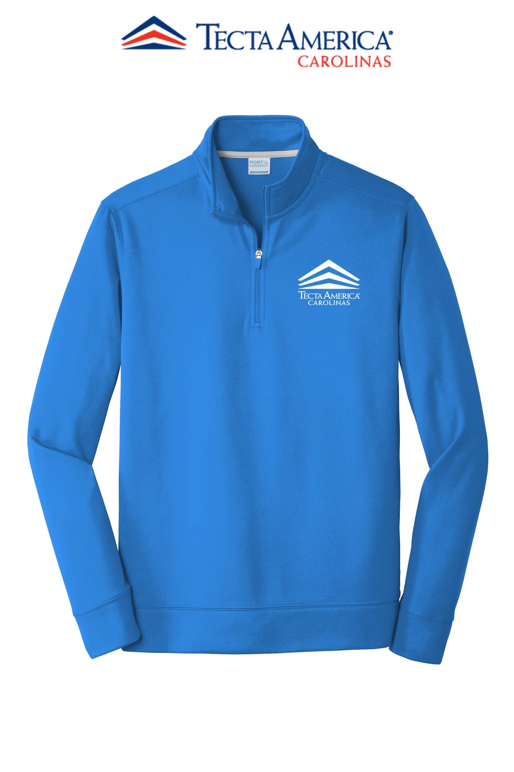 Port & Co™ Performance Fleece 1/4-Zip Pullover Sweatshirt - Tecta America Carolinas LLC