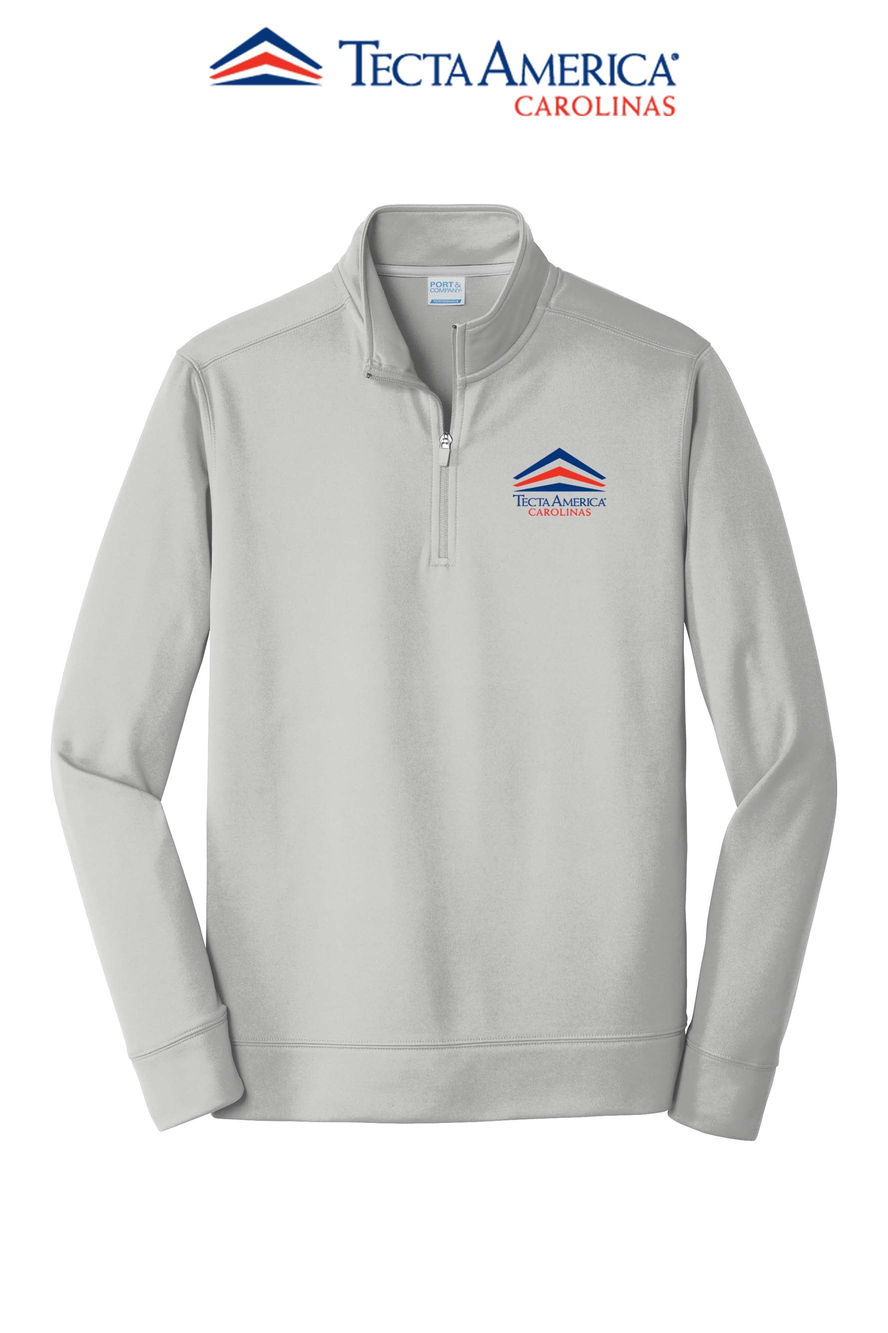 Port & Co™ Performance Fleece 1/4-Zip Pullover Sweatshirt - Tecta America Carolinas LLC