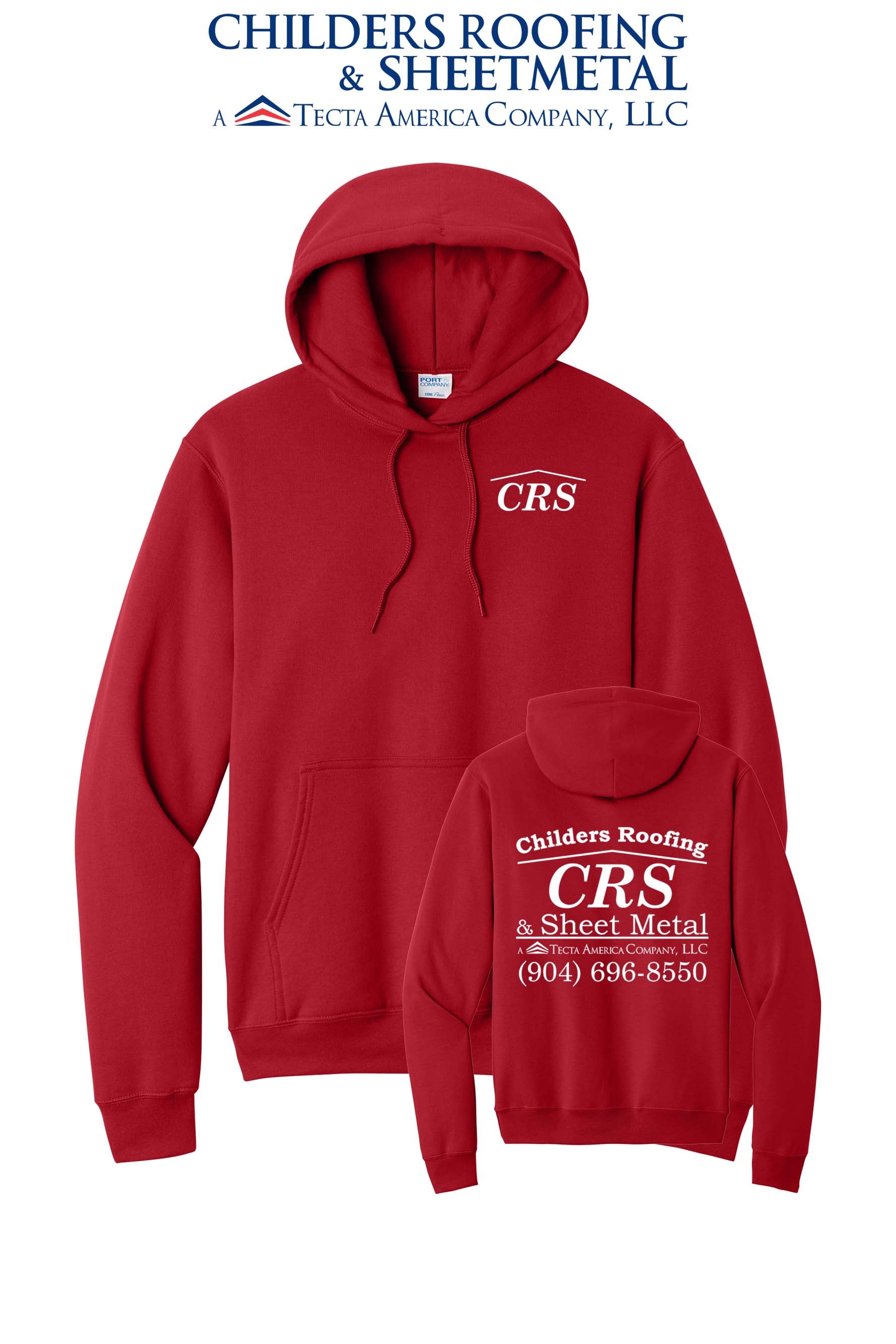 Port & Co™ Core Fleece Pullover Hooded Sweatshirt - CRS