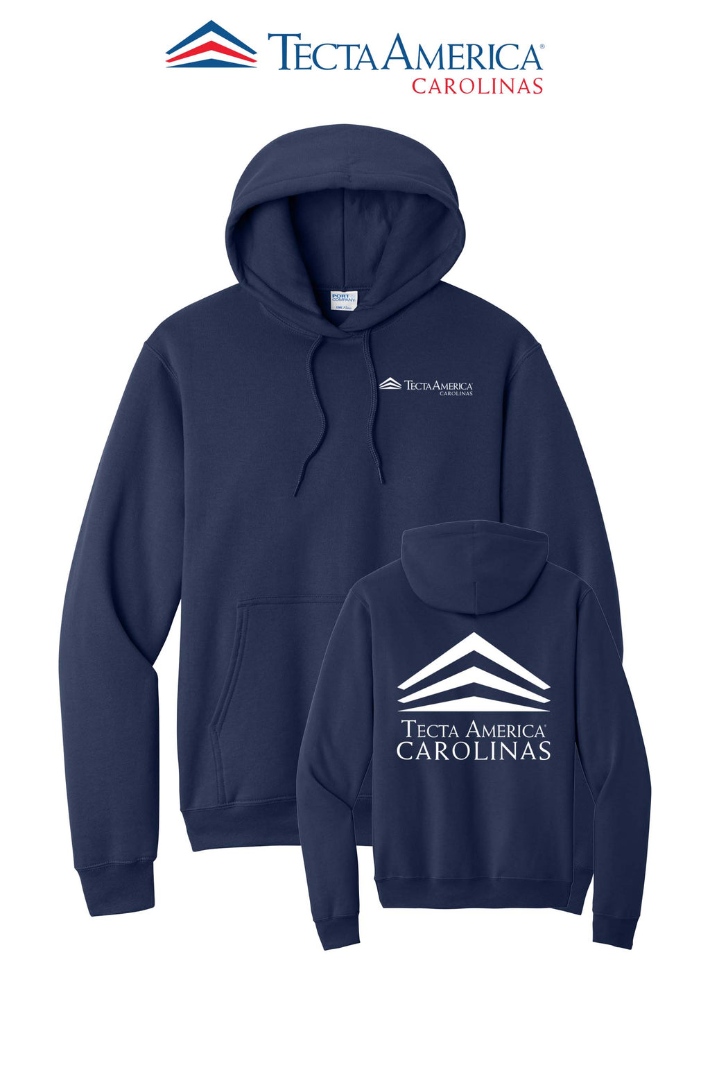 Port & Co™ Core Fleece Pullover Hooded Sweatshirt - Tecta America Carolinas LLC