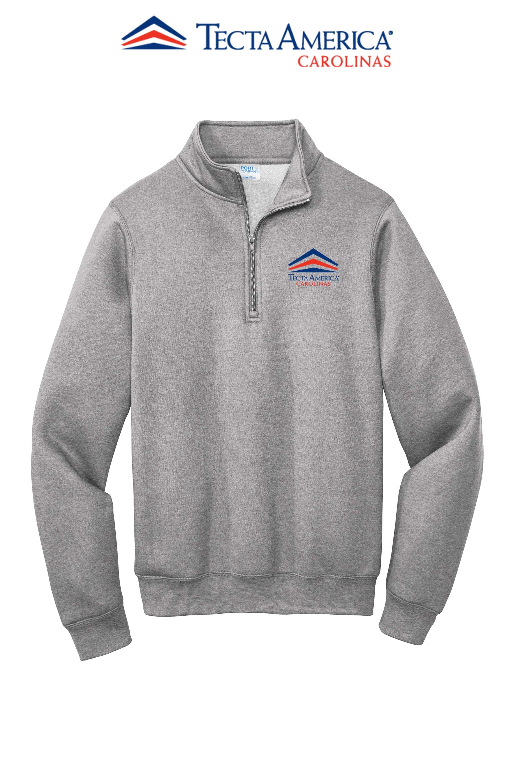 Port & Co™ Core Fleece 1/4-Zip Pullover Sweatshirt - Tecta America Carolinas LLC