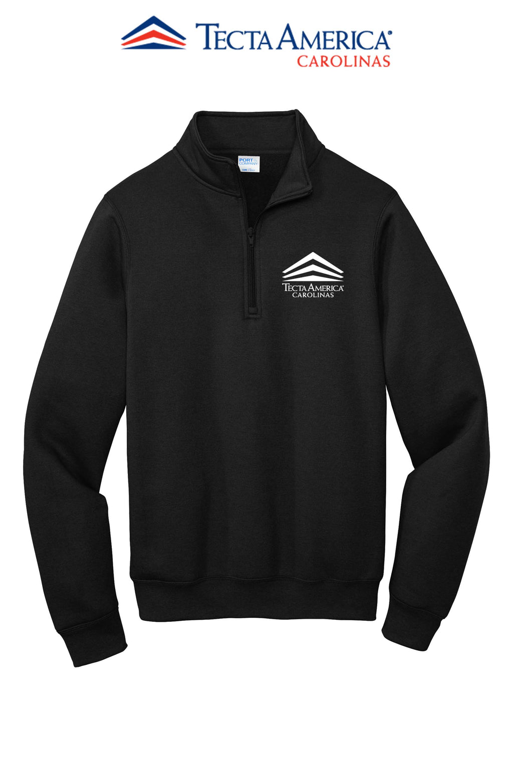 Port & Co™ Core Fleece 1/4-Zip Pullover Sweatshirt - Tecta America Carolinas LLC