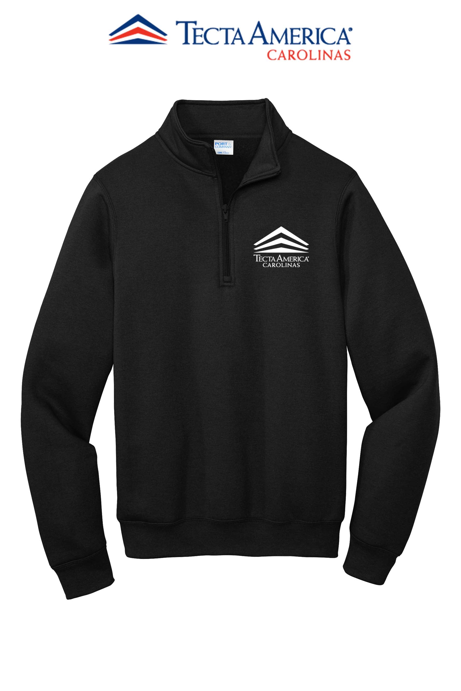 Port & Co™ Core Fleece 1/4-Zip Pullover Sweatshirt - Tecta America Carolinas LLC