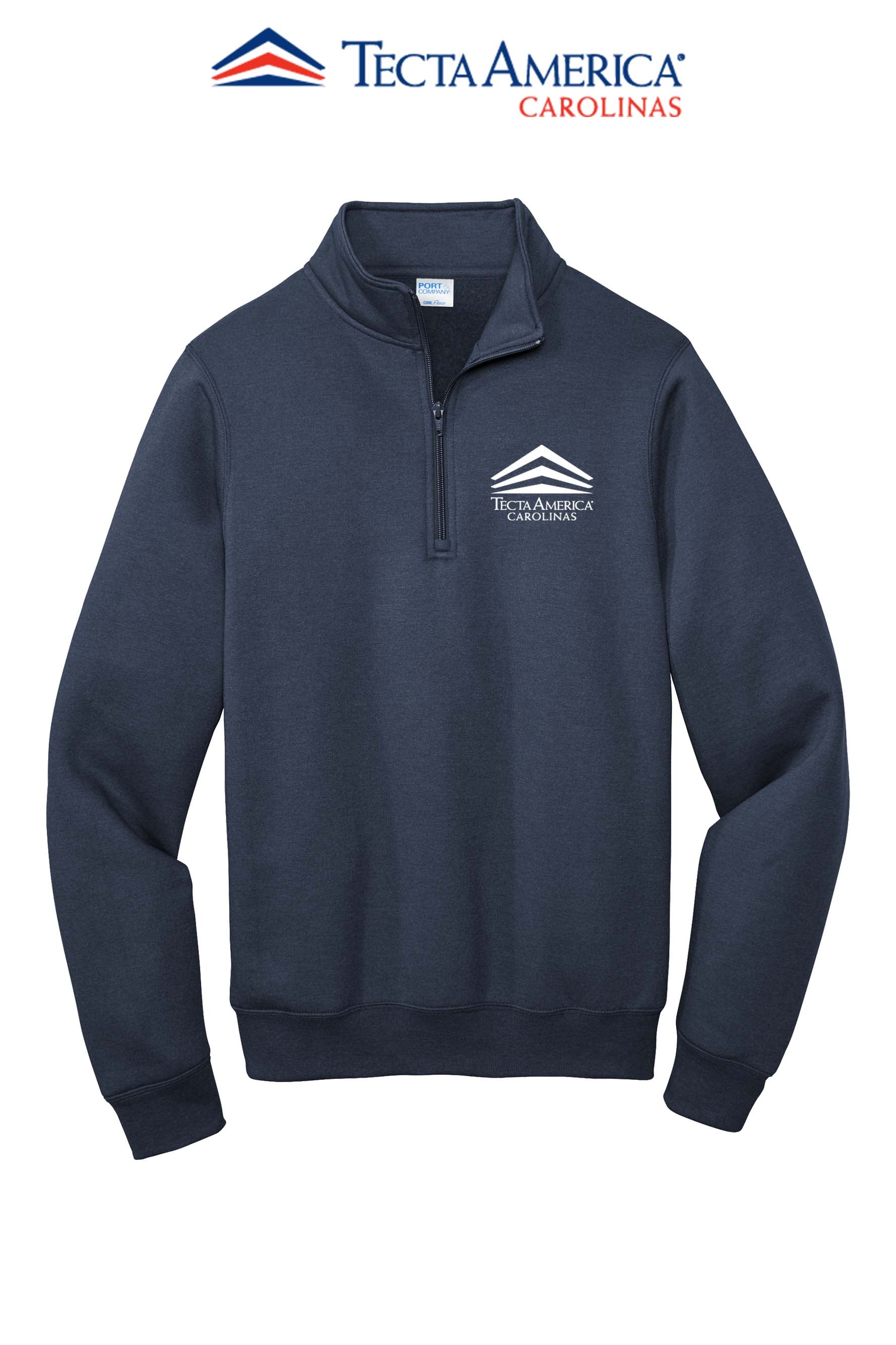 Port & Co™ Core Fleece 1/4-Zip Pullover Sweatshirt - Tecta America Carolinas LLC