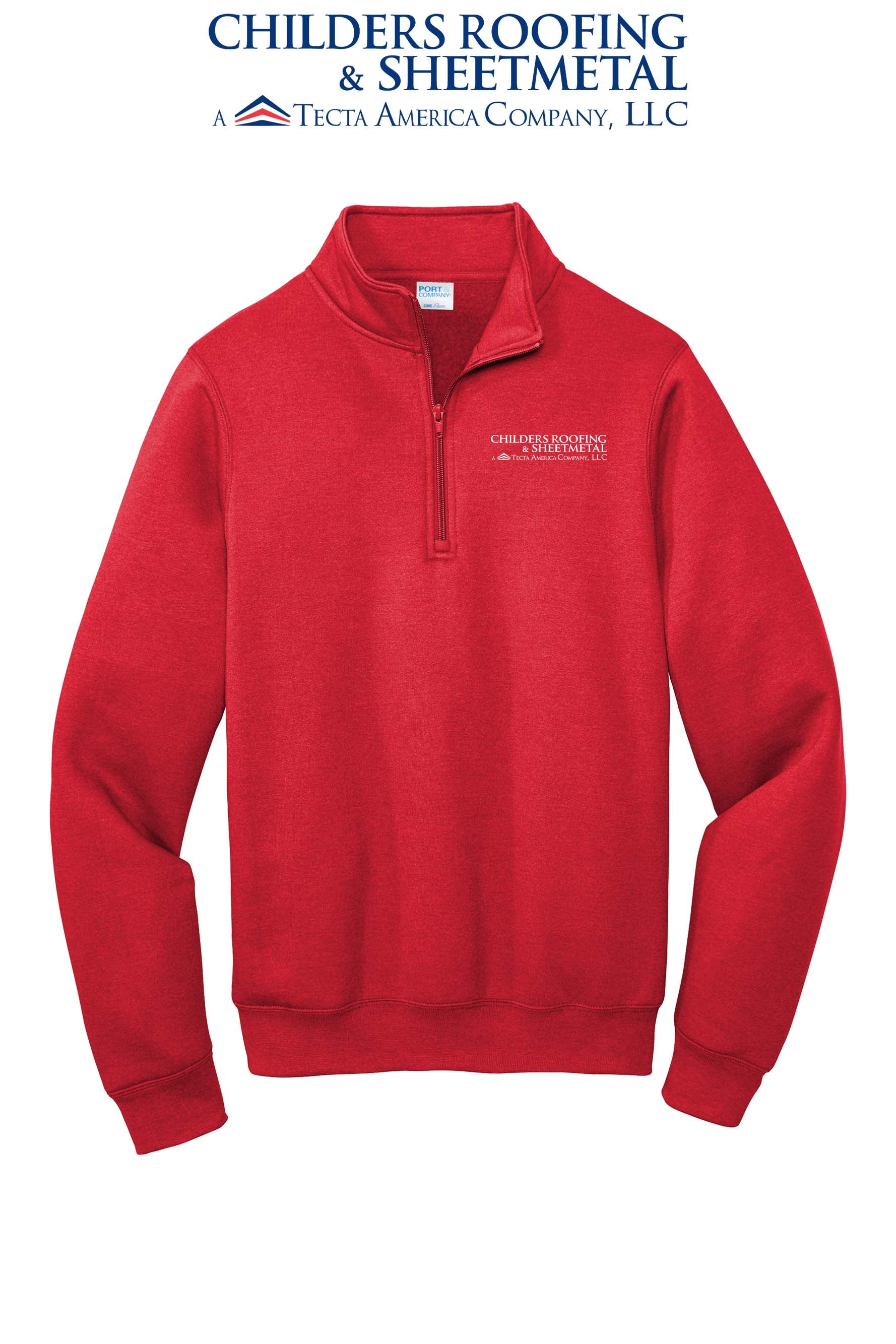 Port & Co™ Core Fleece 1/4-Zip Pullover Sweatshirt - CRS