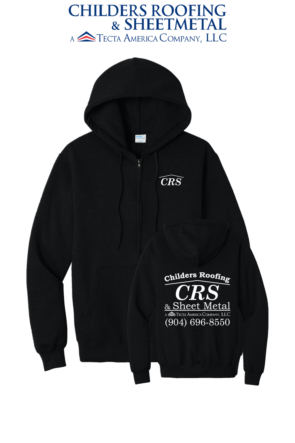 Port & Co™ Core Fleece Full-Zip Hooded Sweatshirt - CRS