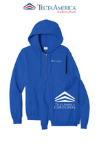 Port & Co™ Core Fleece Full-Zip Hooded Sweatshirt - Tecta America Carolinas LLC