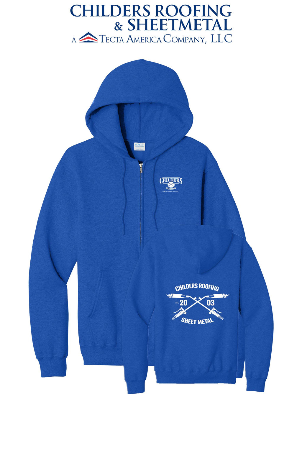 Port & Co™ Core Fleece Full-Zip Hooded Sweatshirt - CRS
