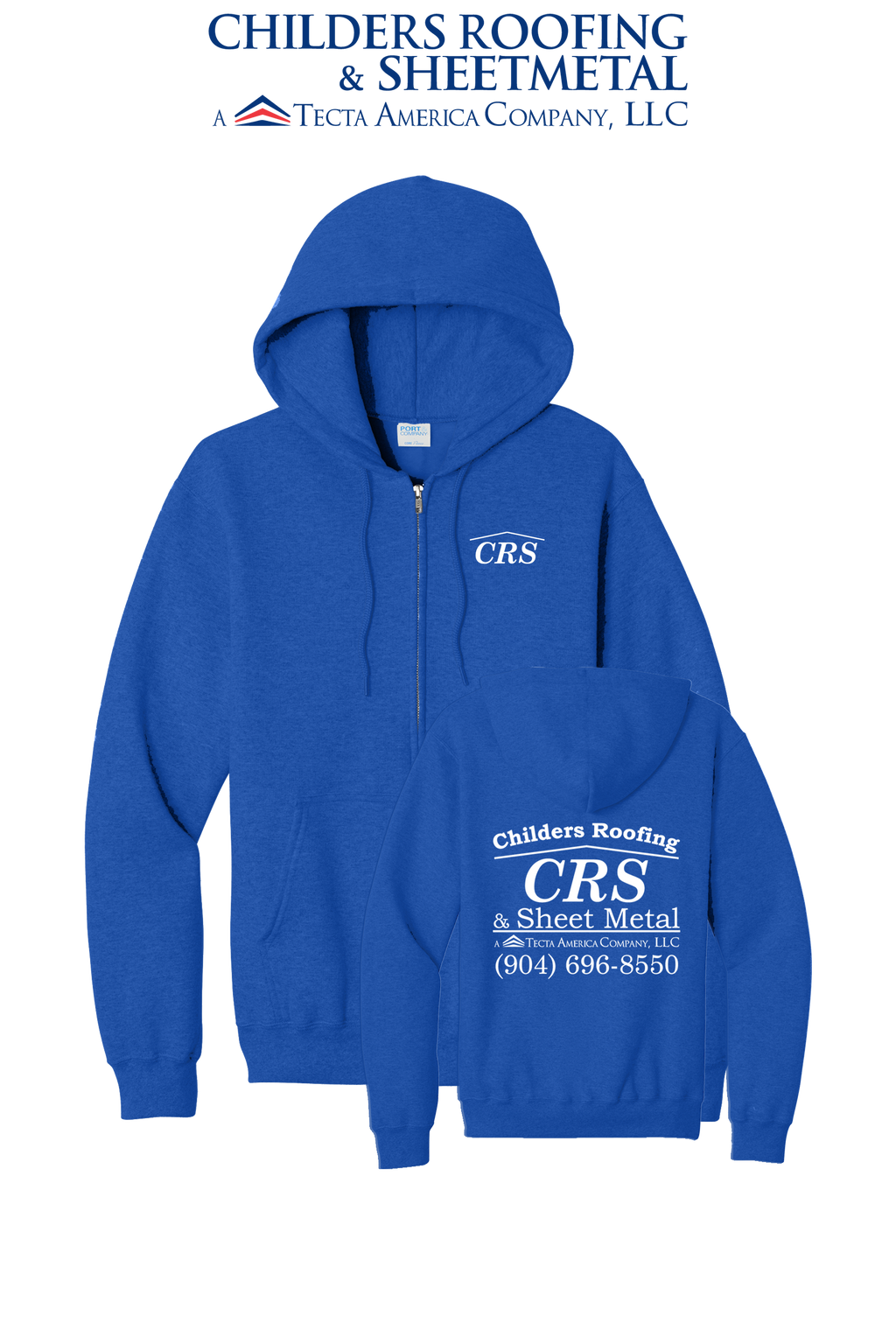 Port & Co™ Core Fleece Full-Zip Hooded Sweatshirt - CRS