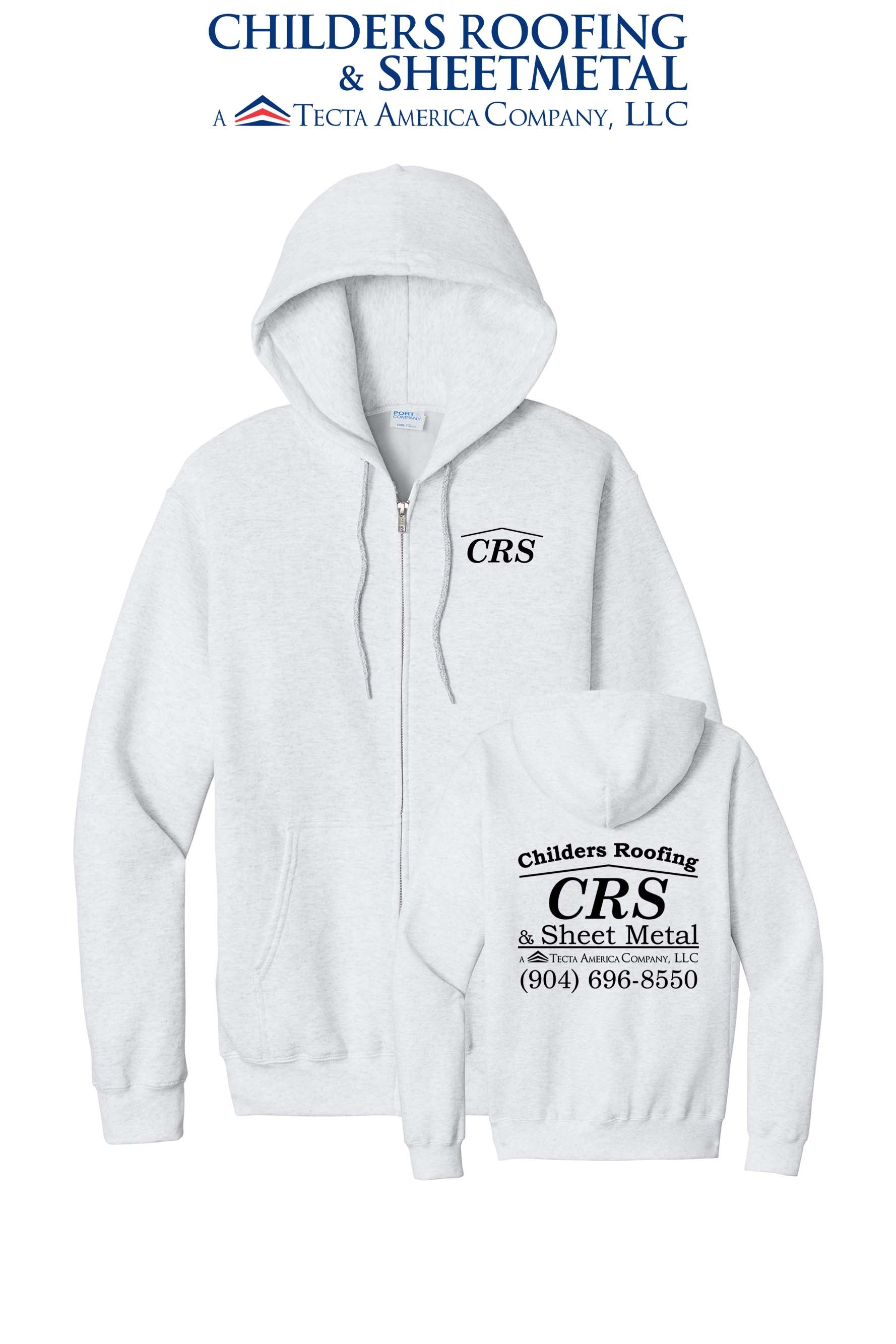 Port & Co™ Core Fleece Full-Zip Hooded Sweatshirt - CRS