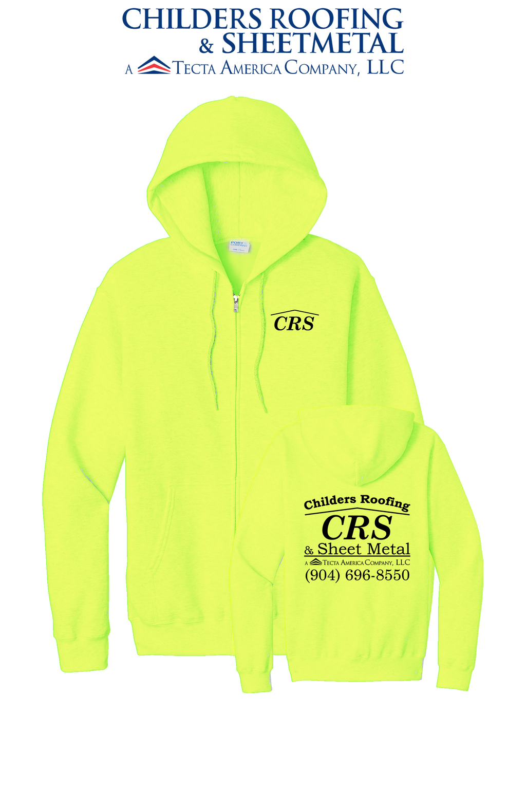 Port & Co™ Core Fleece Full-Zip Hooded Sweatshirt - CRS