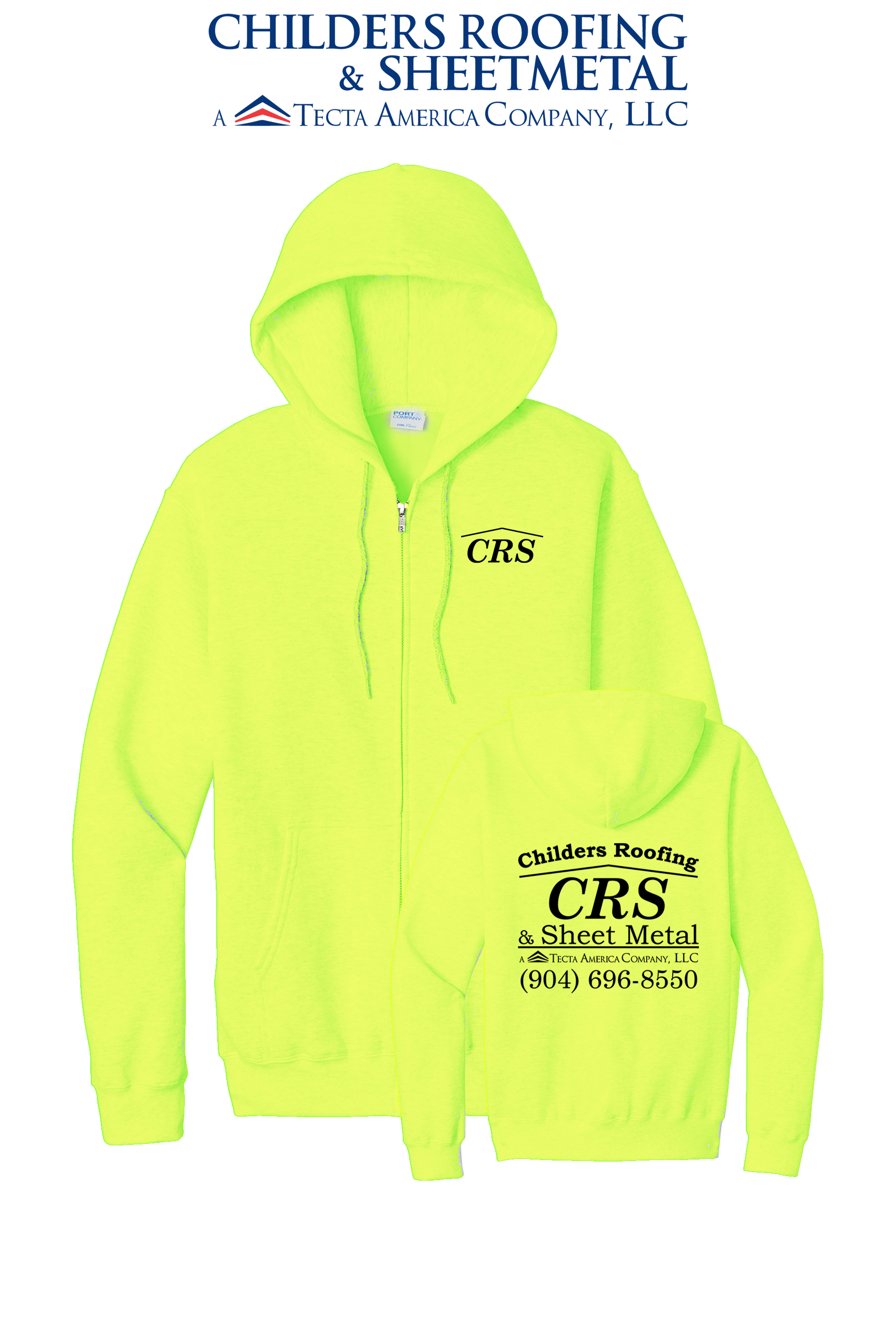 Port & Co™ Core Fleece Full-Zip Hooded Sweatshirt - CRS
