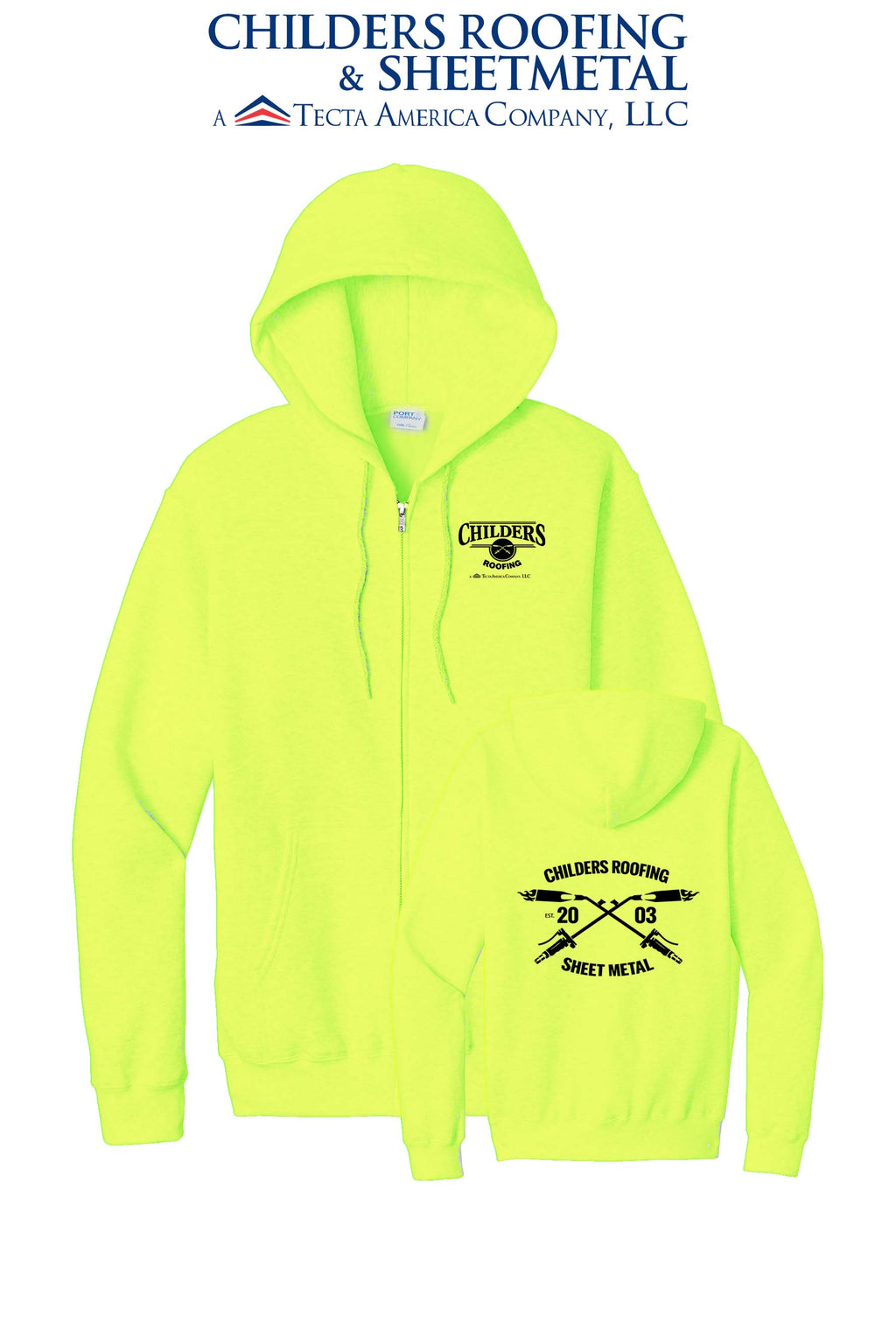 Port & Co™ Core Fleece Full-Zip Hooded Sweatshirt - CRS