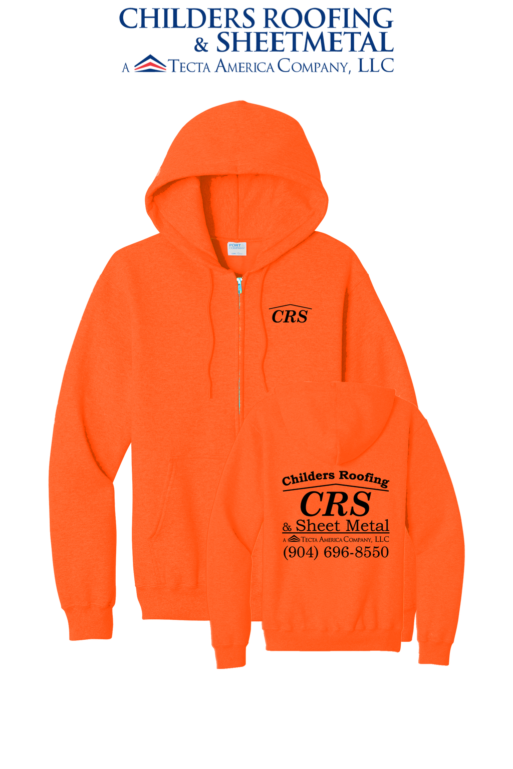 Port & Co™ Core Fleece Full-Zip Hooded Sweatshirt - CRS