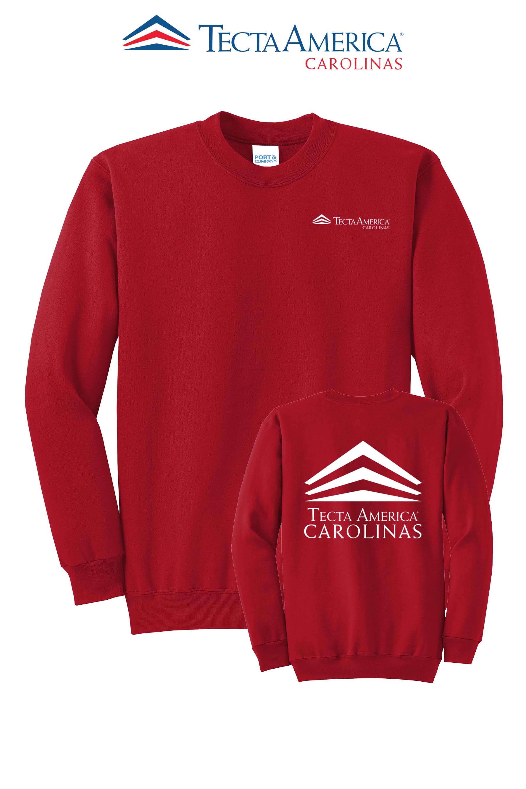 Port & Co™ Core Fleece Crewneck Sweatshirt - Tecta America Carolinas LLC