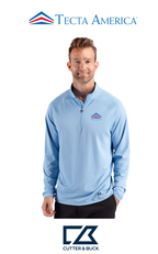 Cutter & Buck Prospect Recycled Featherlight Stretch Mens Quarter Zip - Corporate