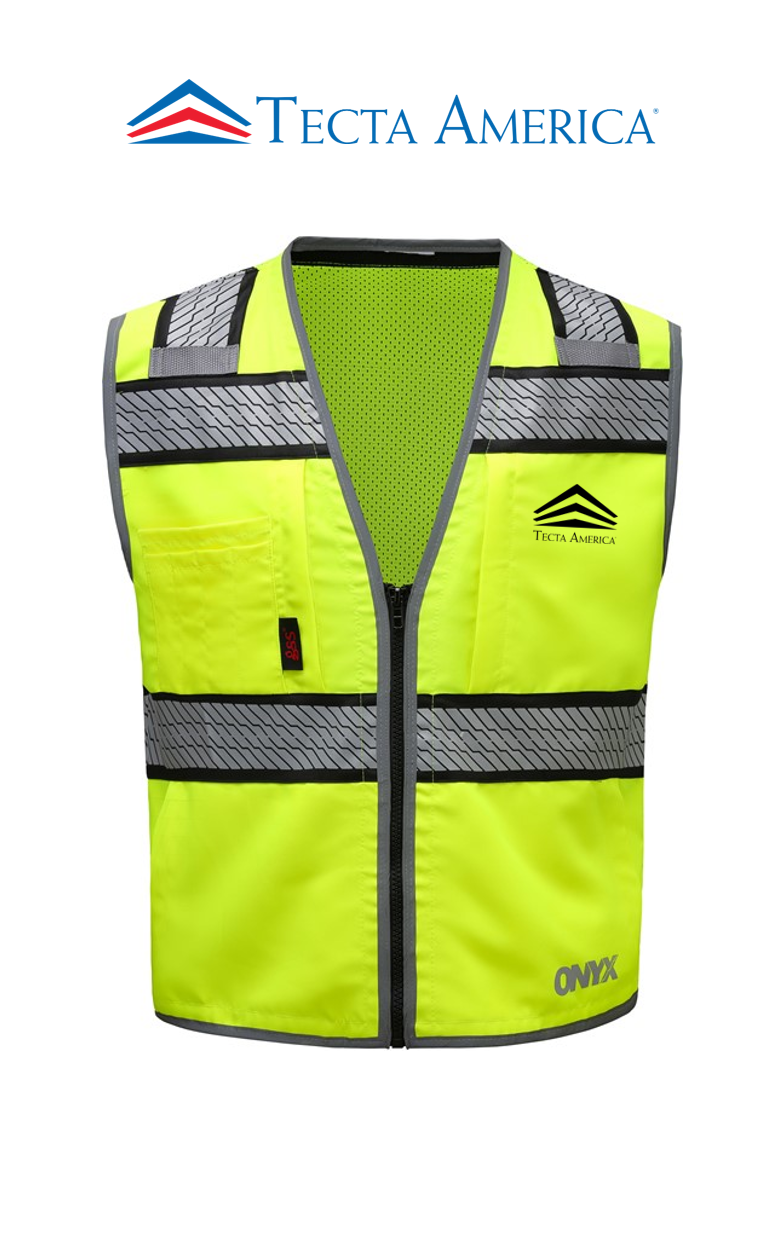 ONYX Standard Safety Vest w/Contrasting Trim - Corporate