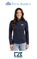 Cutter & Buck Prospect Recycled Featherlight Stretch Womens Quarter Zip - Corporate
