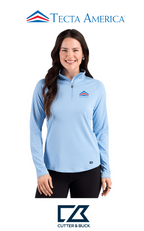 Cutter & Buck Prospect Recycled Featherlight Stretch Womens Quarter Zip - Corporate
