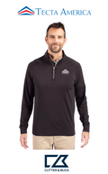 Cutter & Buck Adapt Recycled Soft Knit Stretch Mens Quarter Zip Pullover - Corporate