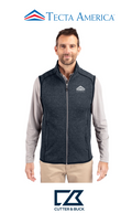 Cutter & Buck Mainsail Sweater-Knit Mens Full Zip Vest - Corporate