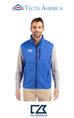 Cutter & Buck Rainier Recycled Insulated Puffer Mens Full Zip Vest - Corporate