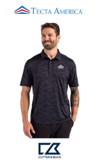 Cutter & Buck Coastline Recycled Double Peached Camo Print Mens Polo - Corporate