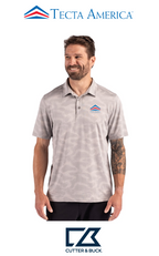 Cutter & Buck Coastline Recycled Double Peached Camo Print Mens Polo - Corporate