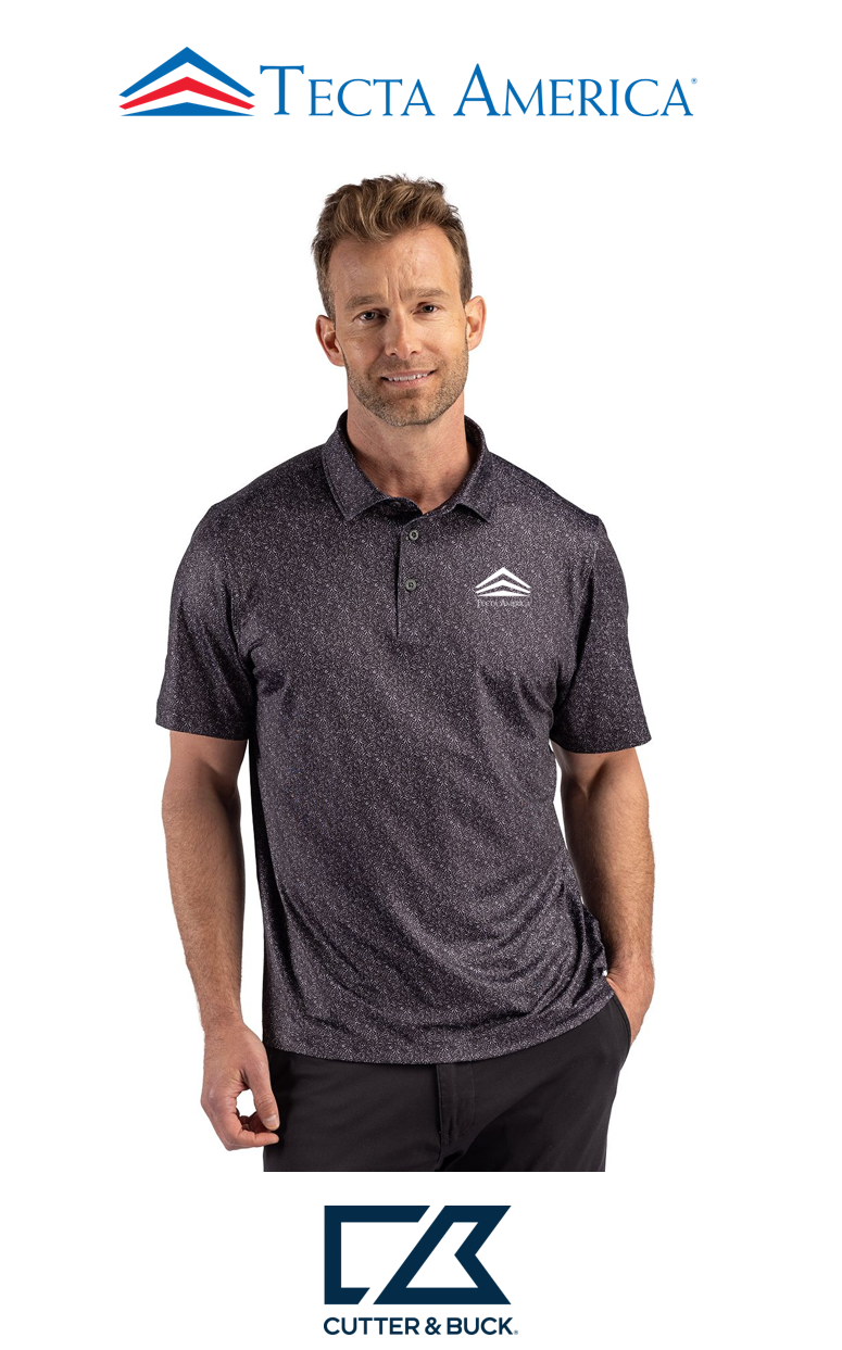 Cutter & Buck Pike Recycled Fern Print Mens Polo - Corporate