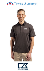 Cutter & Buck Virtue Recycled Micro Stripe Featherlight Pique Mens Polo - Corporate