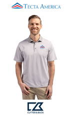 Cutter & Buck Virtue Recycled Micro Stripe Featherlight Pique Mens Polo - Corporate