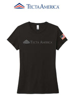 District® Women’s Perfect Tri® Tee "Tecta America" with Flag on Sleeve