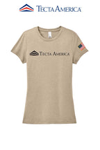 District® Women’s Perfect Tri® Tee "Tecta America" with Flag on Sleeve