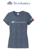 District® Women’s Perfect Tri® Tee "Tecta America" with Flag on Sleeve