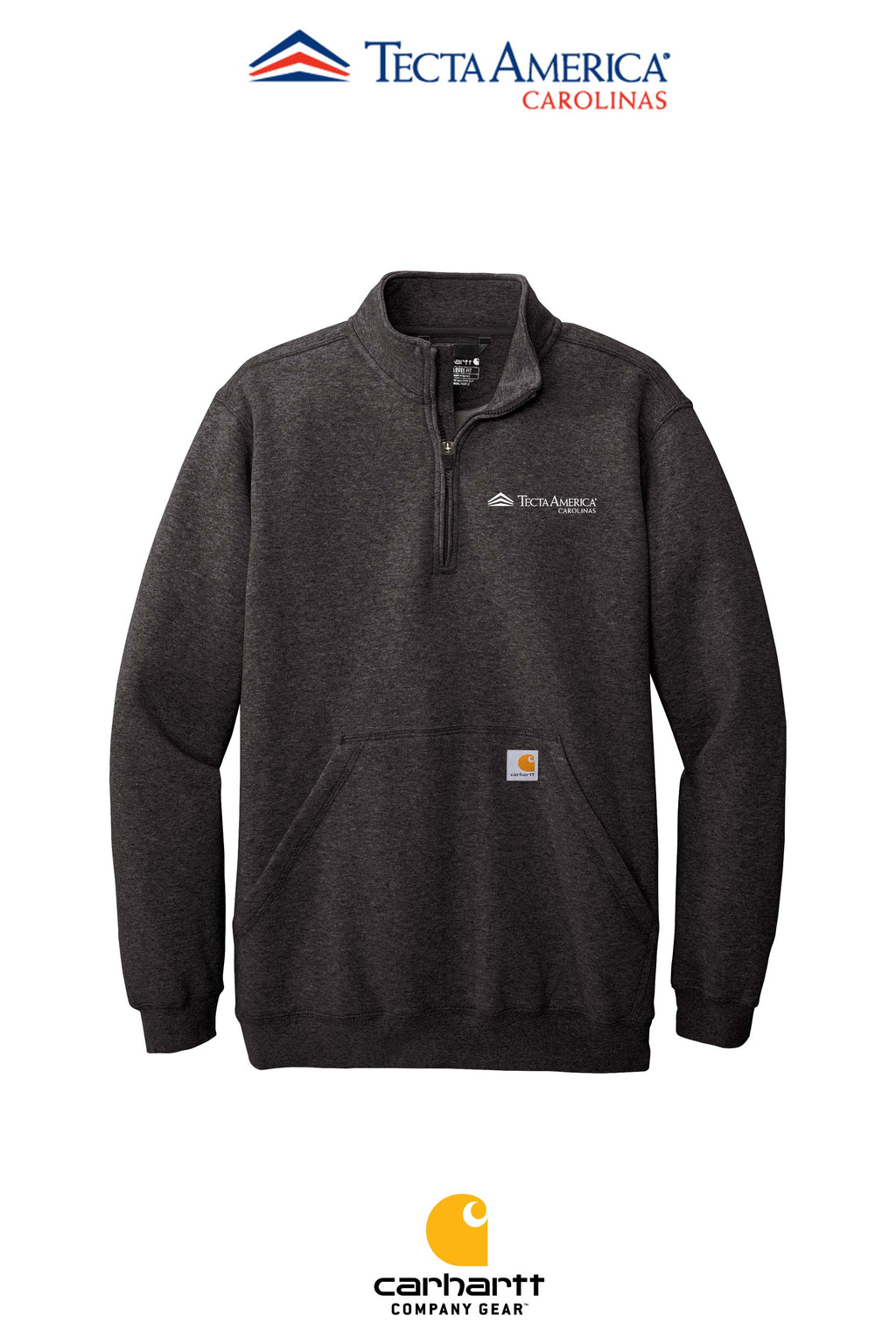 Carhartt® Midweight 1/4-Zip Mock Neck Sweatshirt - Tecta America Carolinas LLC
