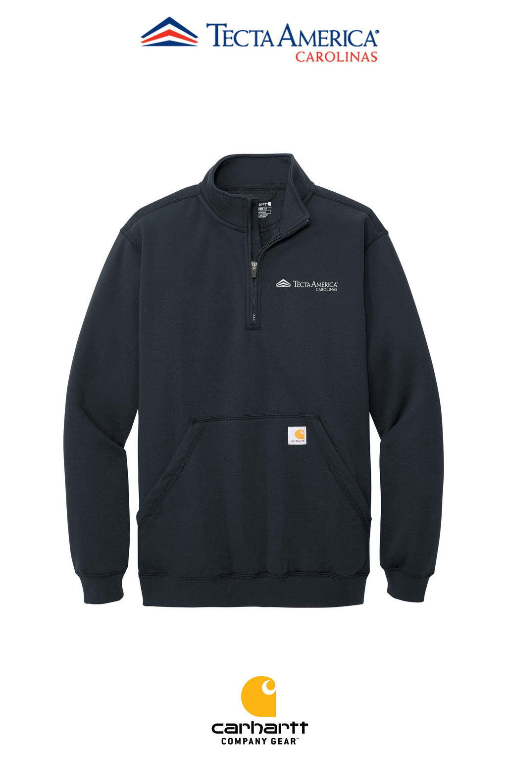 Carhartt® Midweight 1/4-Zip Mock Neck Sweatshirt - Tecta America Carolinas LLC